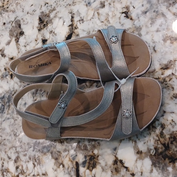 NEW Romika Fidschi 54 Comfort Sandal Pewter New Size 7 - Picture 6 of 16